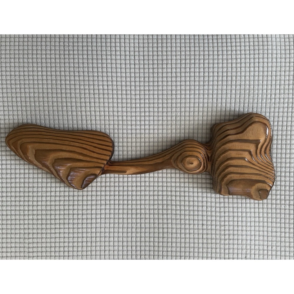 Handcrafted Oregon Wood Wall Art Sculpture Douglas‎ Fir Abstract Mid Century